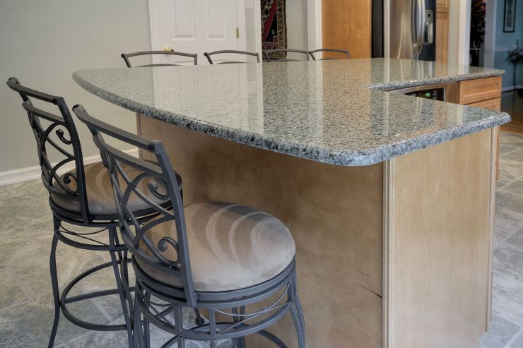 Granite kitchen countertop remodel in Richboro, Pennsylvania