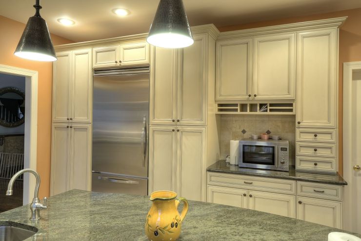 Modern kitchen lighting remodel in Bucks County