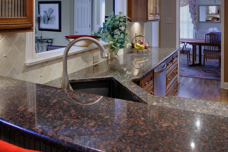 Granite kitchen countertop remodel in Yardley, Pennsylvania