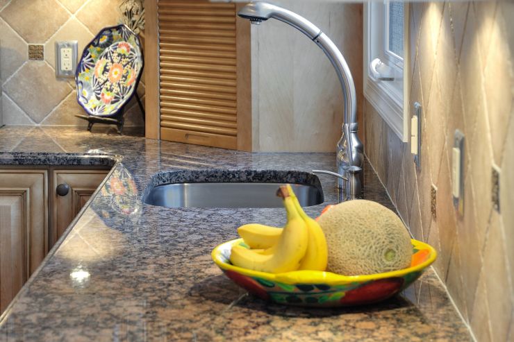 Diamond Kitchen and Bath Granite kitchen countertop remodel in Newtown