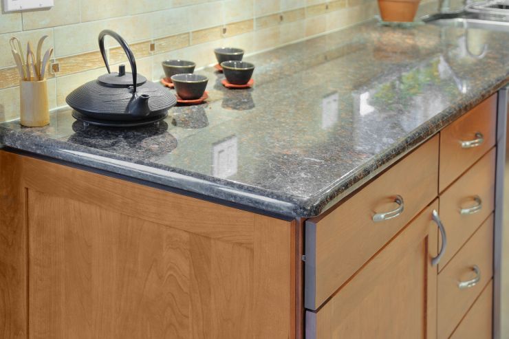 Granite kitchen countertop remodel in Newtown, Pennsylvania